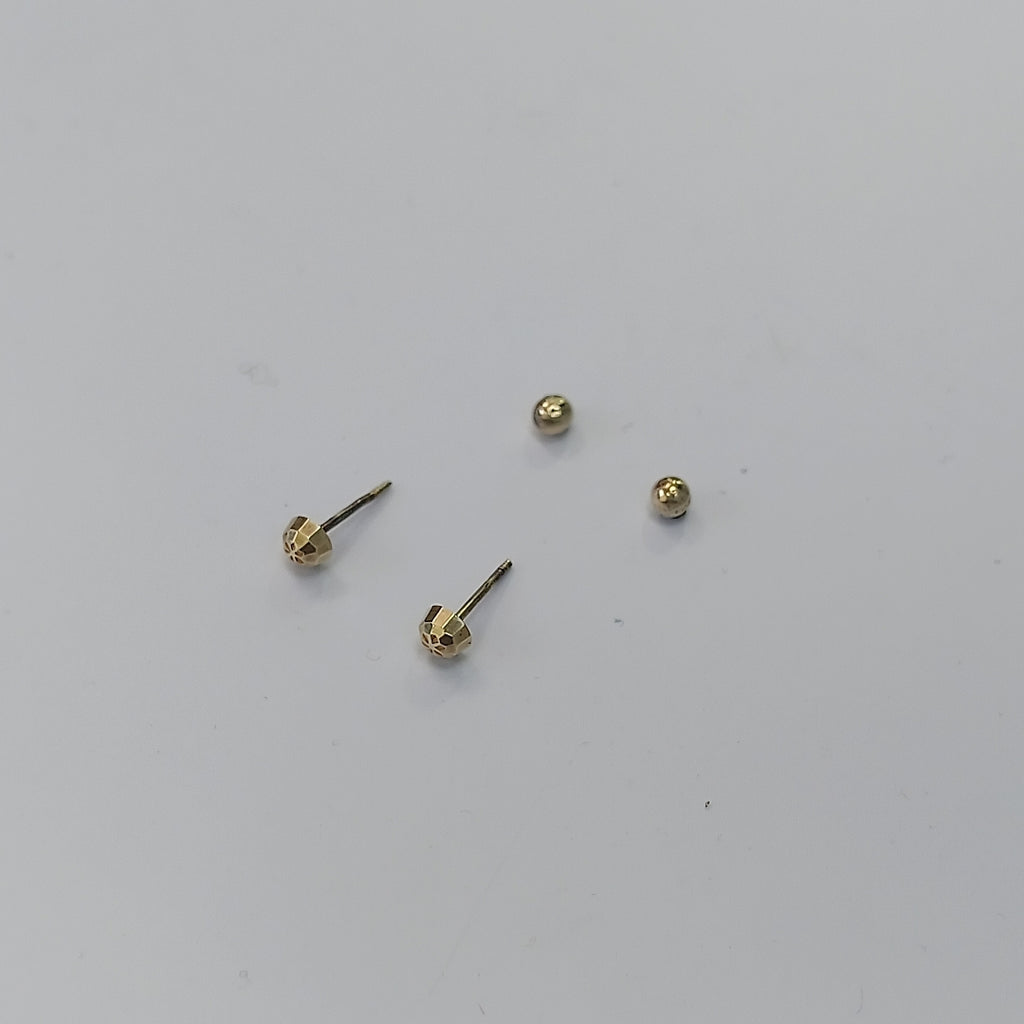 BROQUELES PAR ORO 14 K 0,20 GRMS (SEMINUEVO)