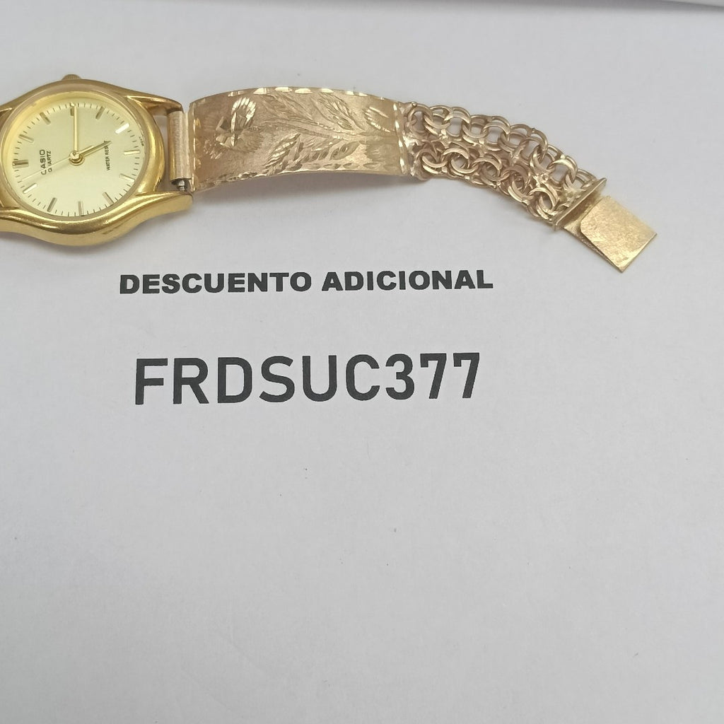 RELOJ CAJA Y PULSO ORO ORO 10 K 25,40 GRMS (SEMINUEVO)