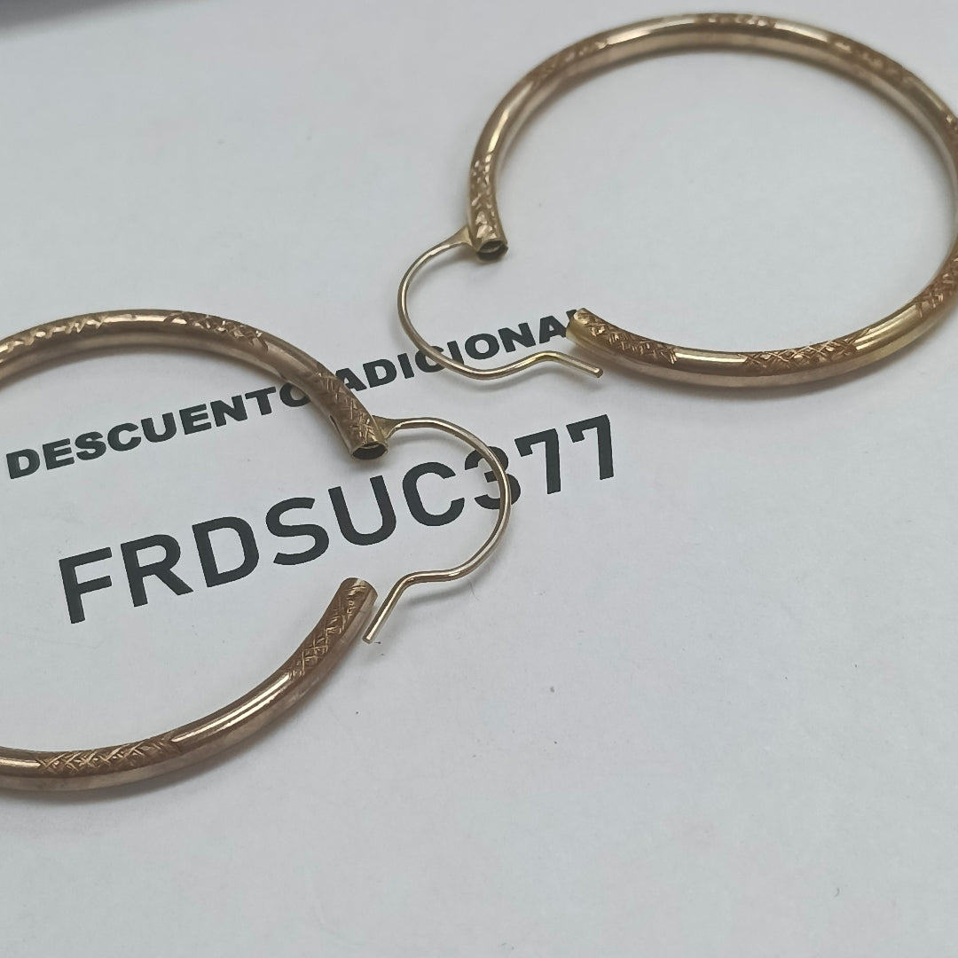 ARRACADAS PAR ORO 8 K 6,00 GRMS (SEMINUEVO)
