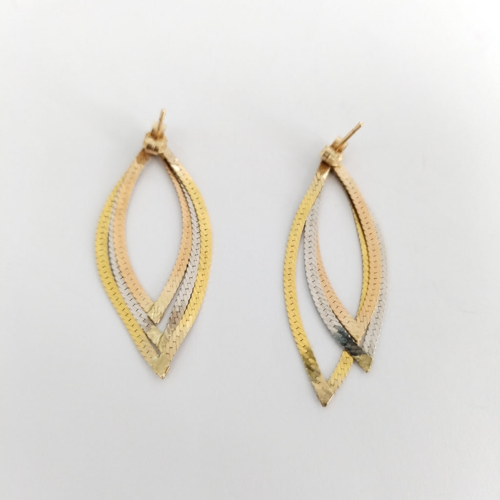ARETES PAR ORO 14 K 3 GRMS (SEMINUEVO)