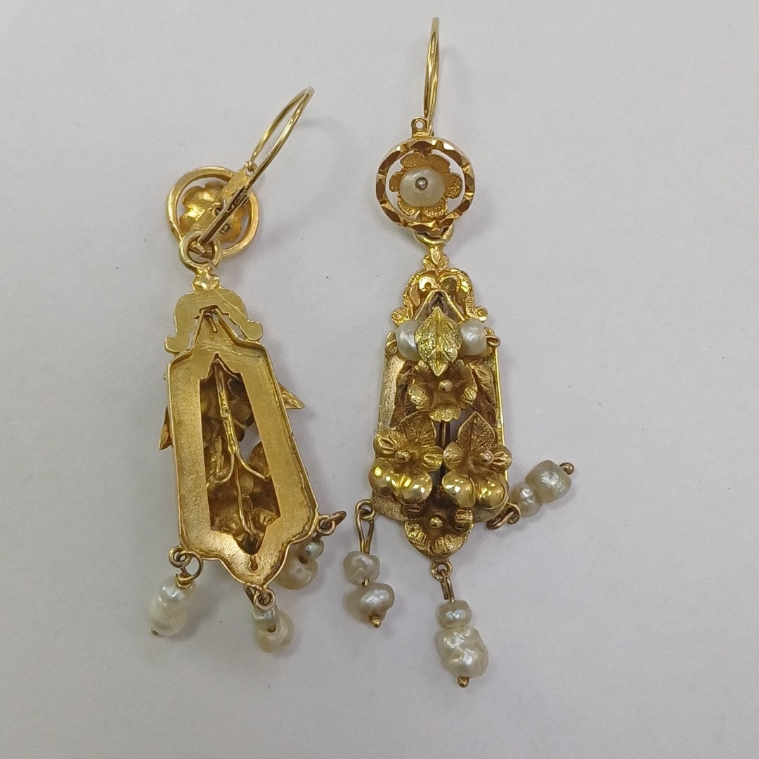 ARETES PAR ORO 10 K 6,20 GRMS (SEMINUEVO)
