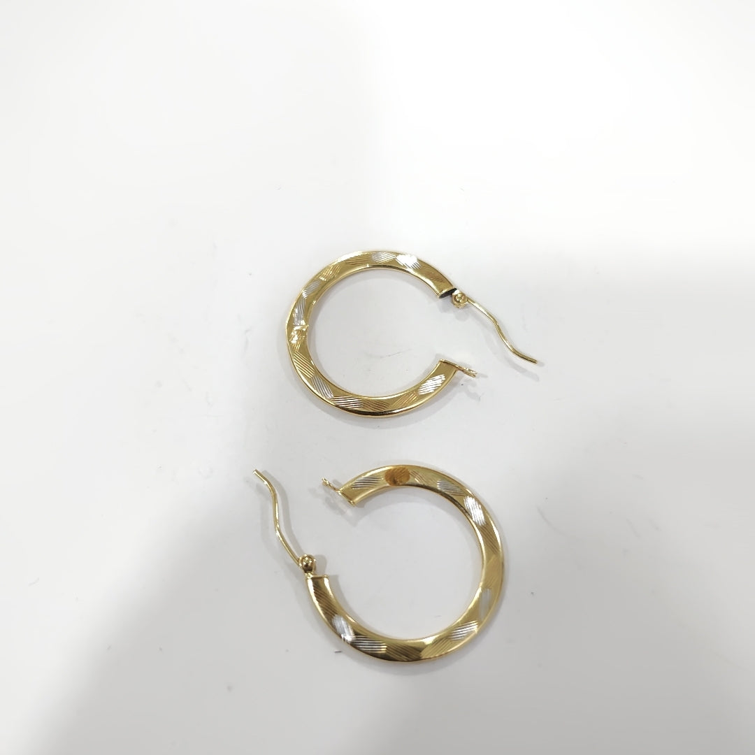 ARRACADAS PAR ORO 14 K 1.4 GRMS (SEMINUEVO)