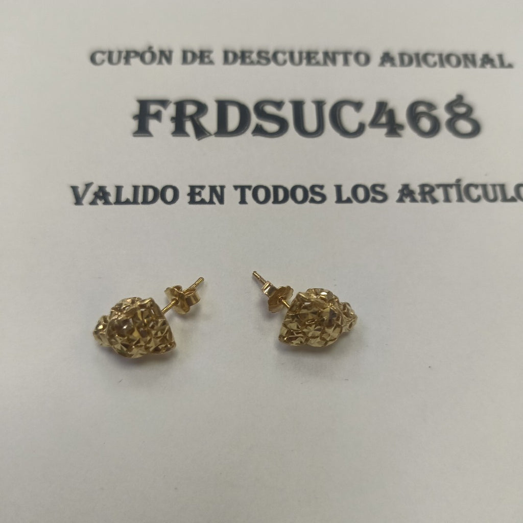 ARETES PAR ORO 14 K 2.6 GRMS (SEMINUEVO)