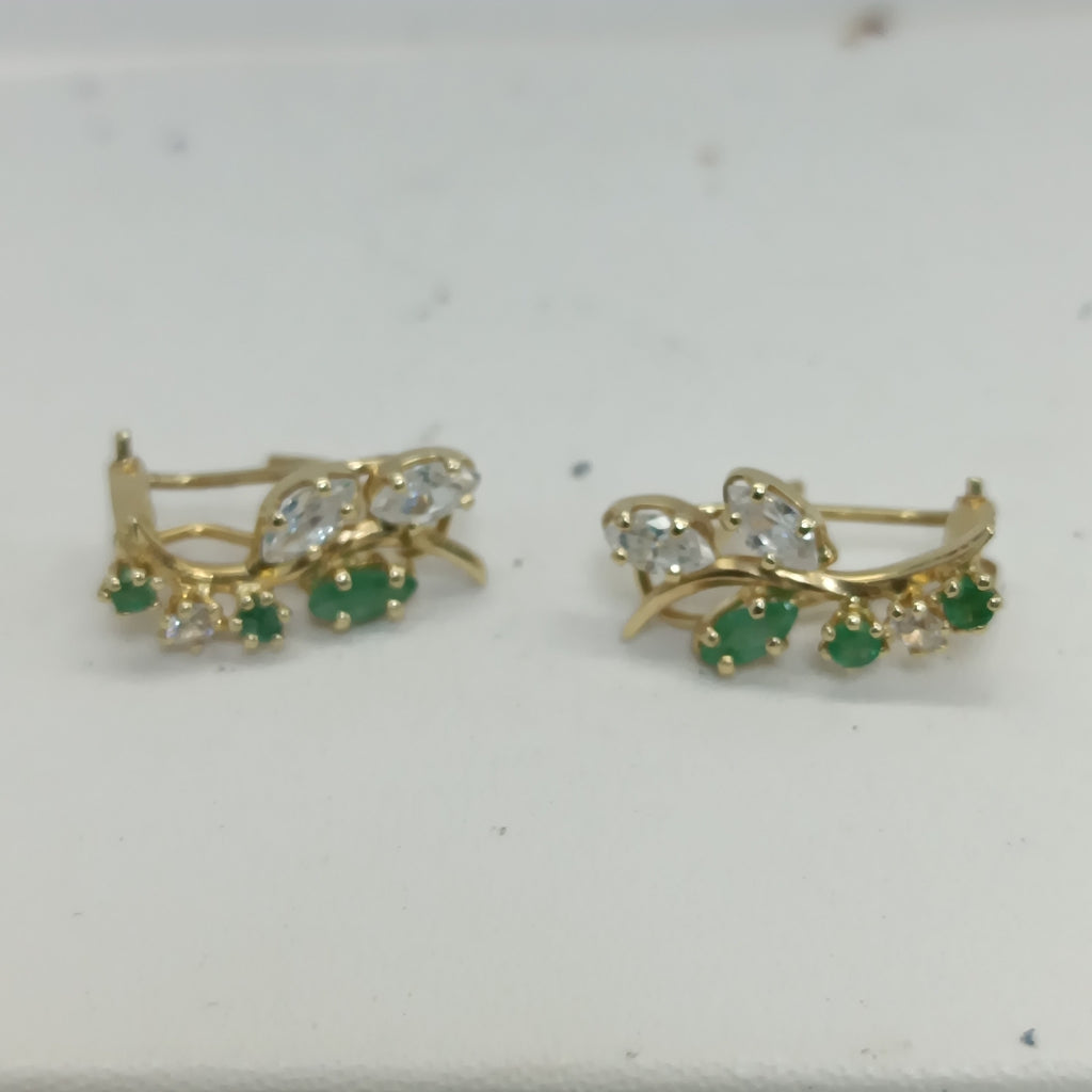 ARETES PAR ORO 14 K 2,50 GRMS (SEMINUEVO)