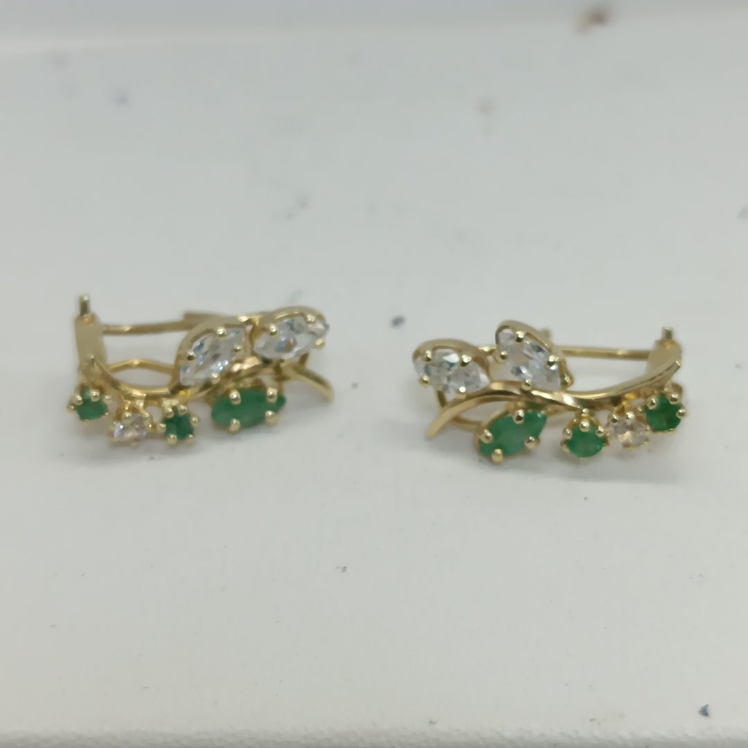 ARETES PAR ORO 14 K 2,50 GRMS (SEMINUEVO)