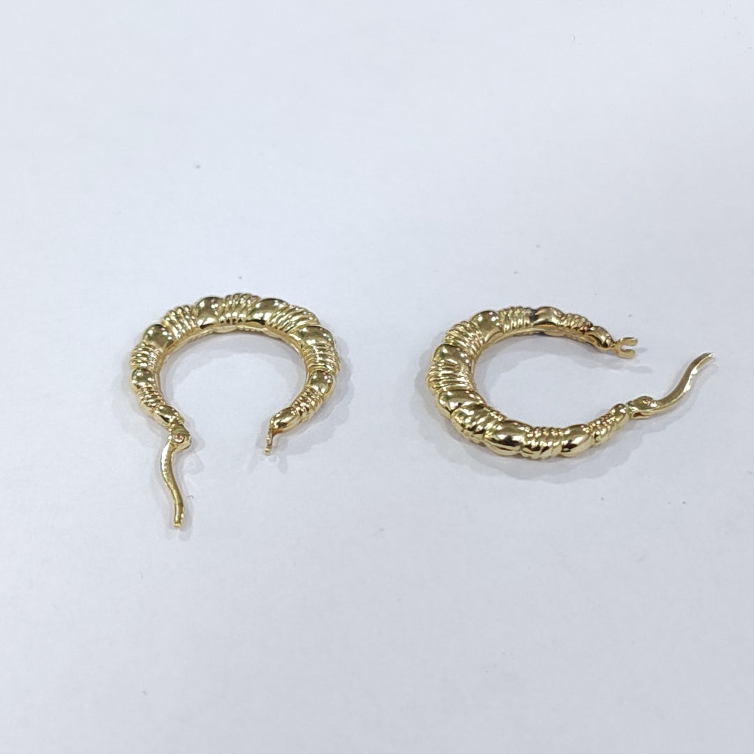 ARRACADAS PAR ORO 14 K 1.9 GRMS (SEMINUEVO)