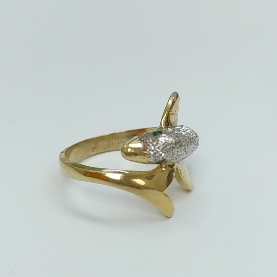 ANILLO ORO, RODIADO 14 K 4.2 GRMS (SEMINUEVO)