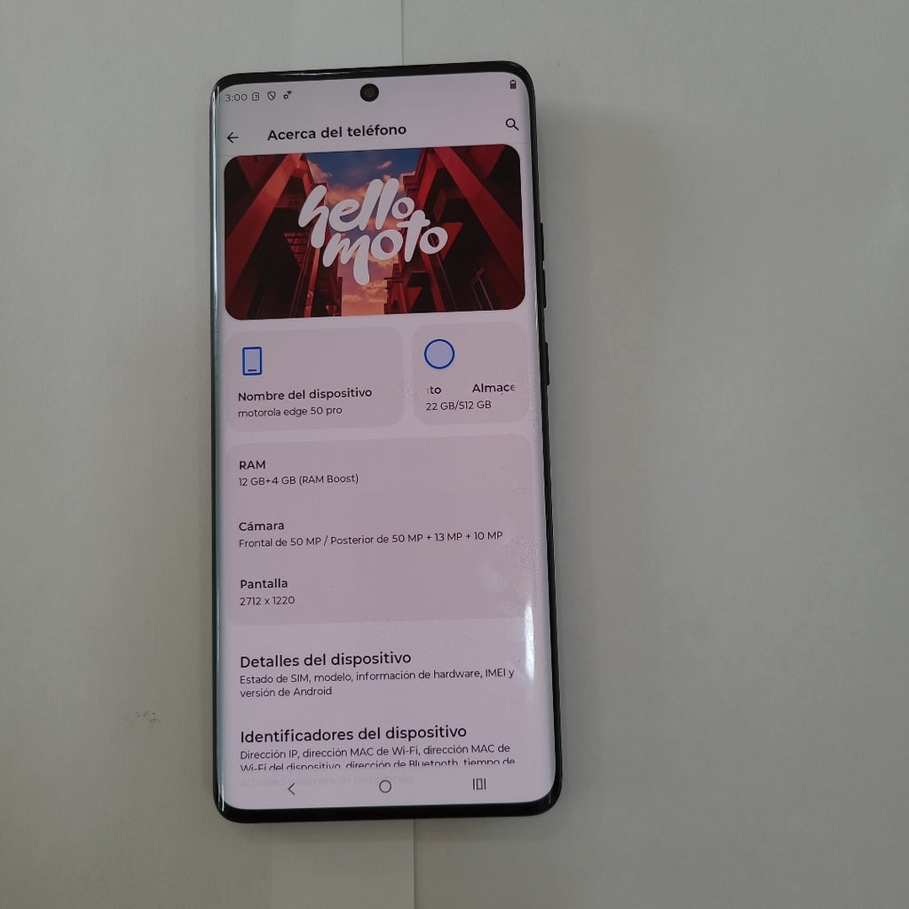 CELULAR MOTOROLA EDGE 50 PRO XT2403-2 (2024) 512 GB 12 GB RAM (SEMINUEVO)