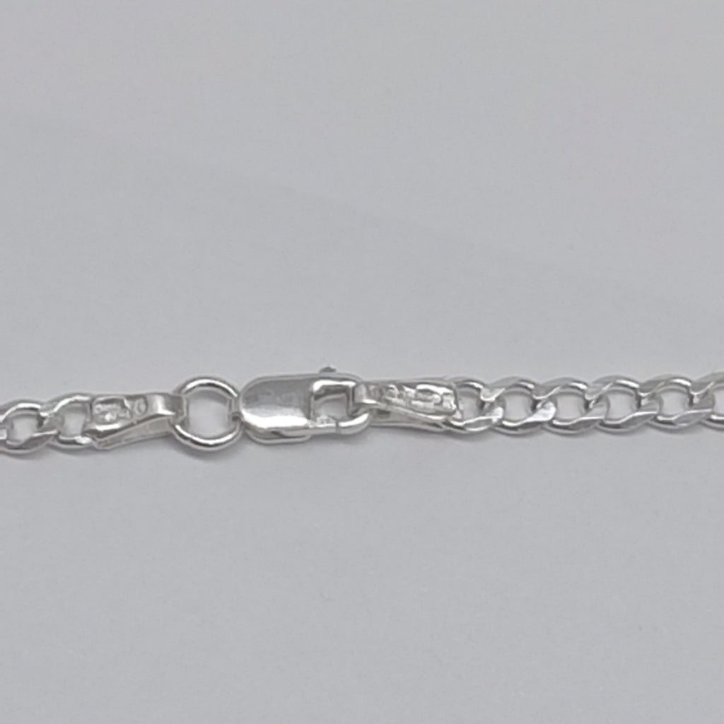 CADENA BARBADA PLATA .925 55 CM 8.42 GR (NUEVO)