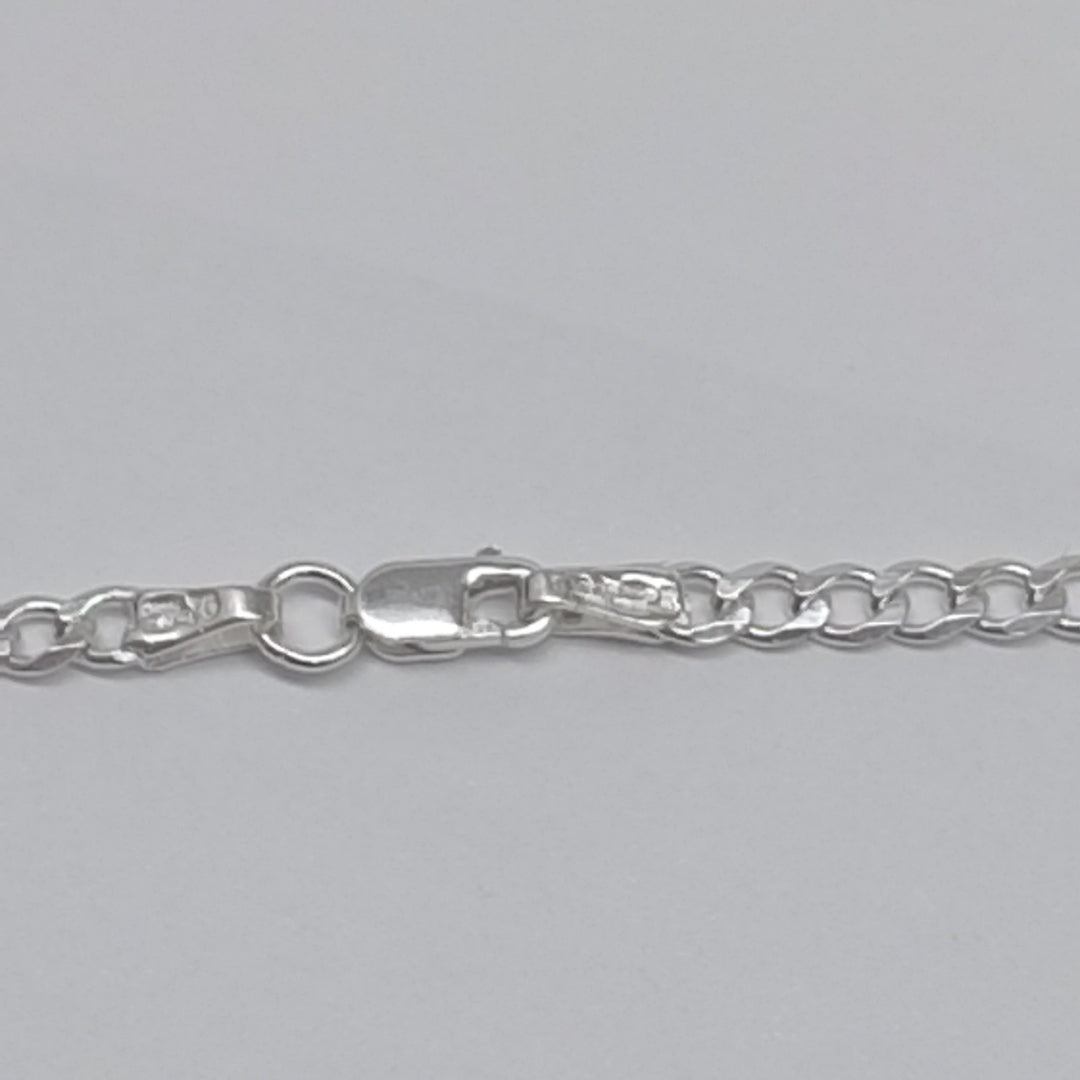 CADENA BARBADA PLATA .925 55 CM 8.42 GR (NUEVO)