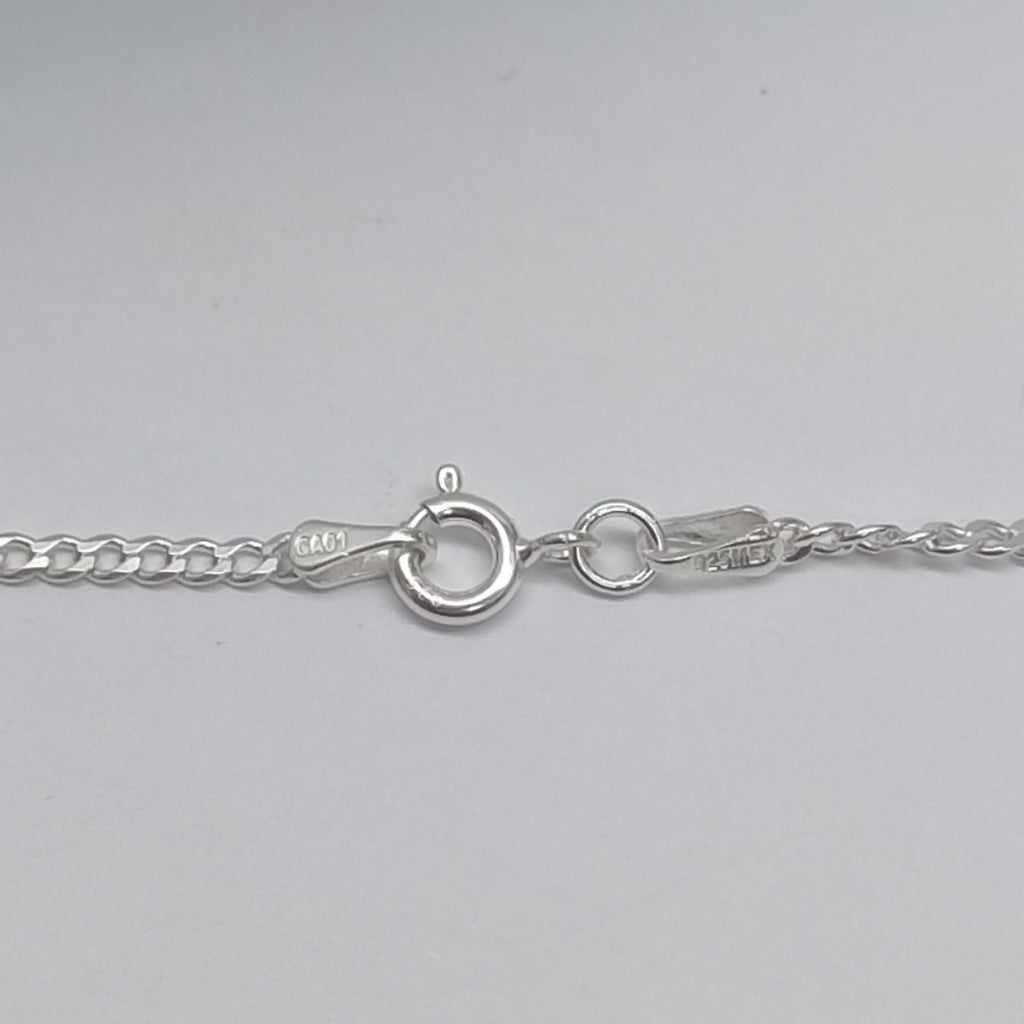 CADENA BARBADA PLATA .925 50 CM 4.72 GR (NUEVO)