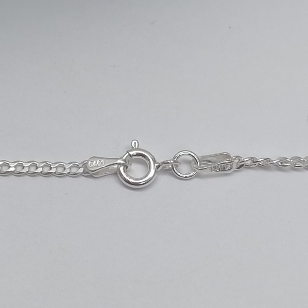 CADENA BARBADA PLATA .925 50 CM 4.72 GR (NUEVO)
