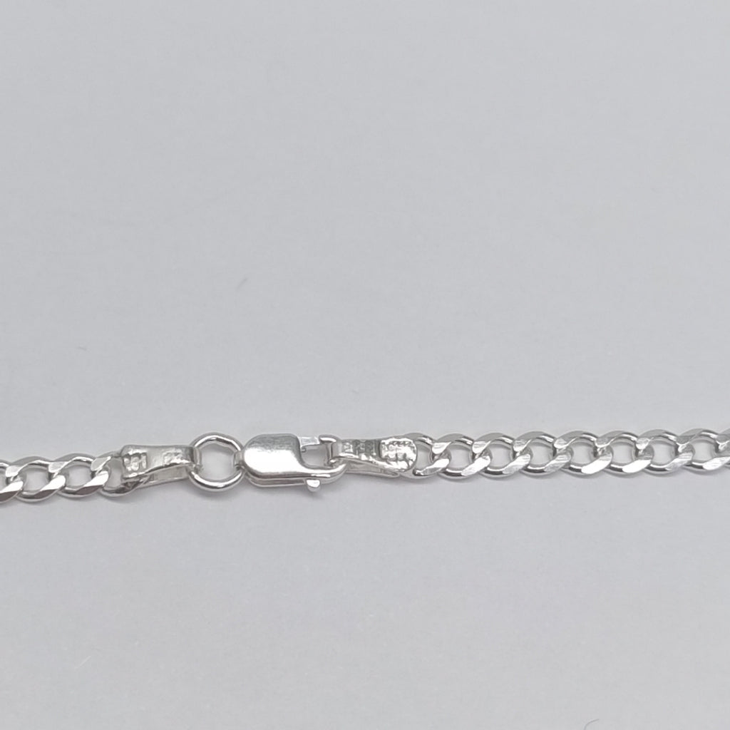 CADENA BARBADA PLATA .925 55 CM 8.42 GR (NUEVO)