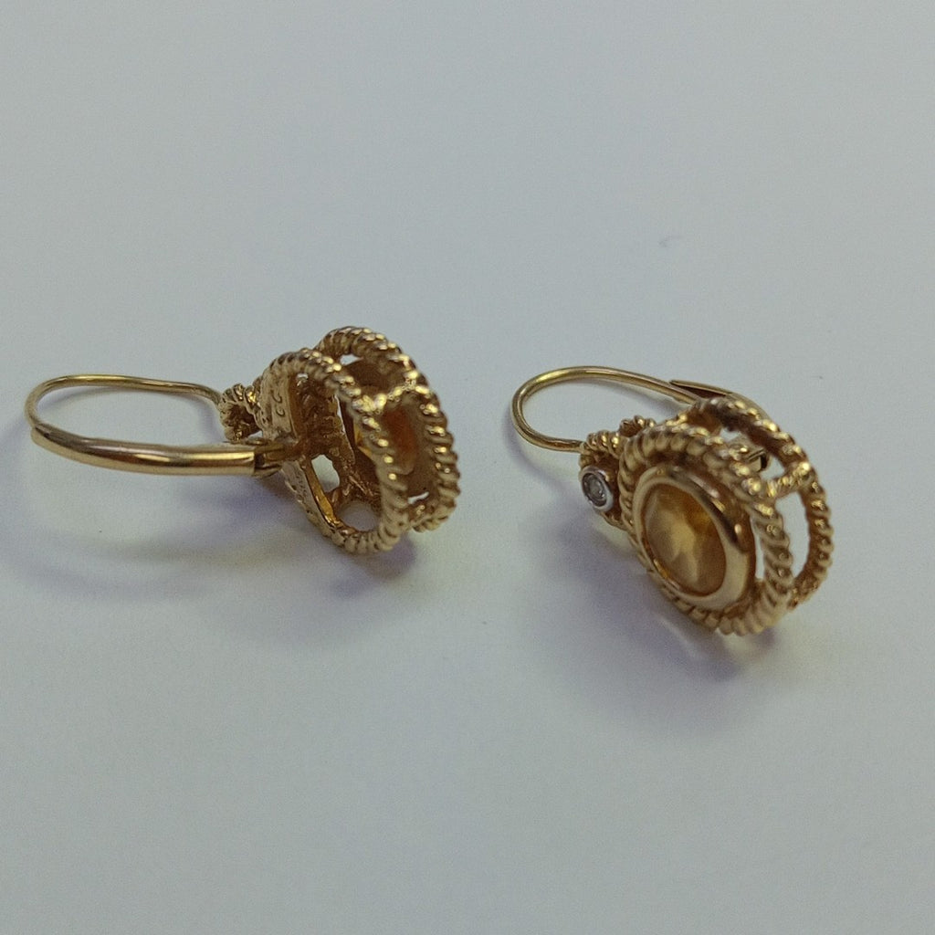 ARETES PAR ORO 14 K 4,10 GRMS (SEMINUEVO)