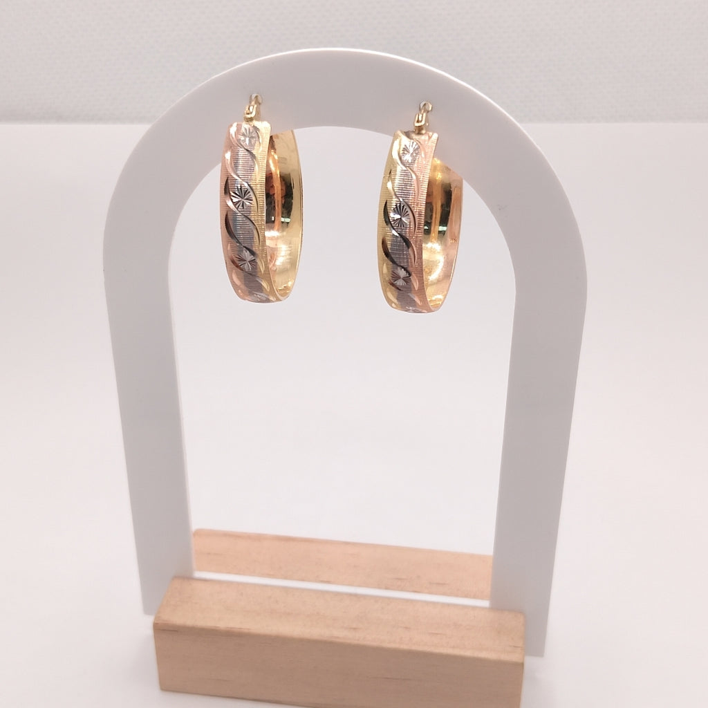 ARRACADAS PAR ORO 14 K 5 GRMS (SEMINUEVO)