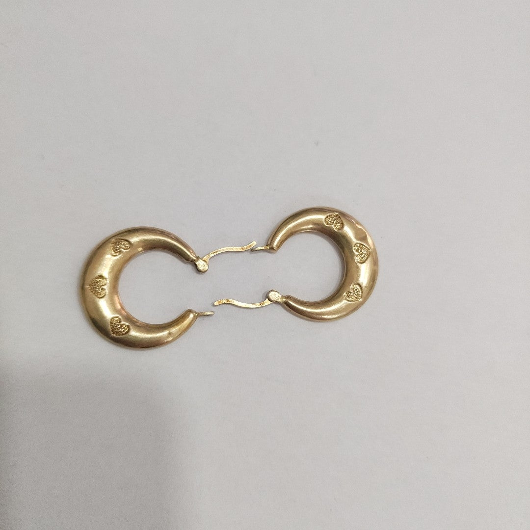 ARRACADAS PAR ORO 14 K 1.9 GRMS (SEMINUEVO)