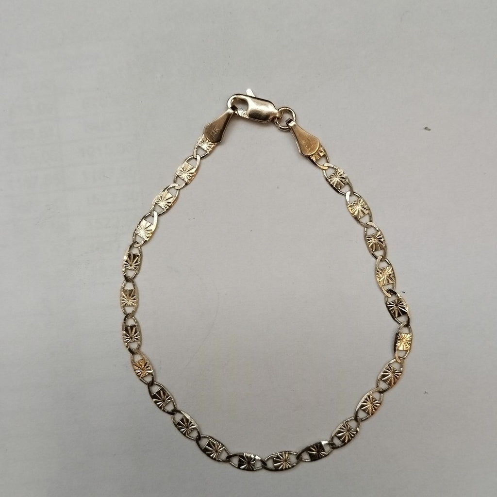 PULSERAS GUCHI ORO 14K 18 CM 2.9 GR (NUEVO)