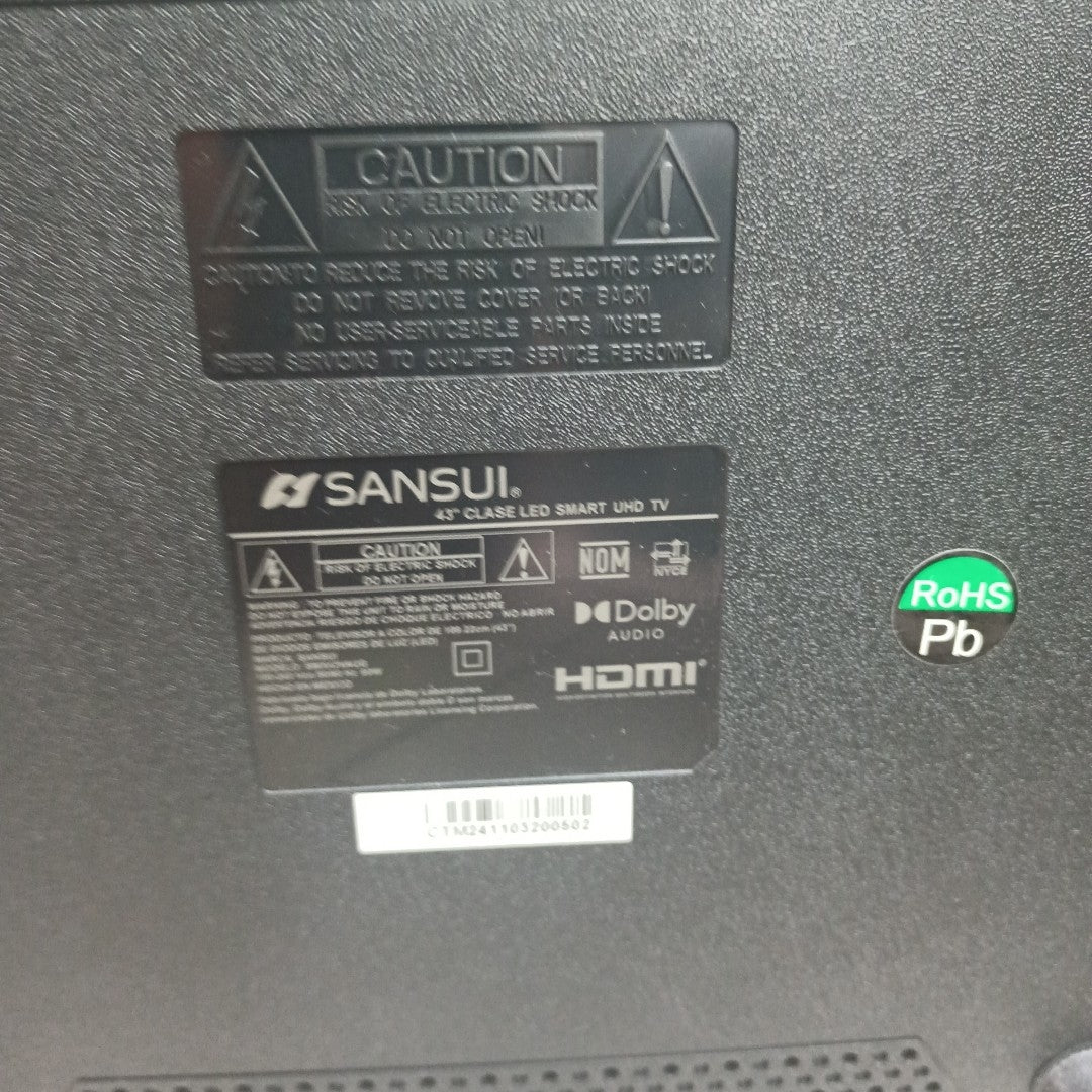 PANTALLA SANSUI SMX43VAUG (2023) 43" LED 4K (SEMINUEVO)