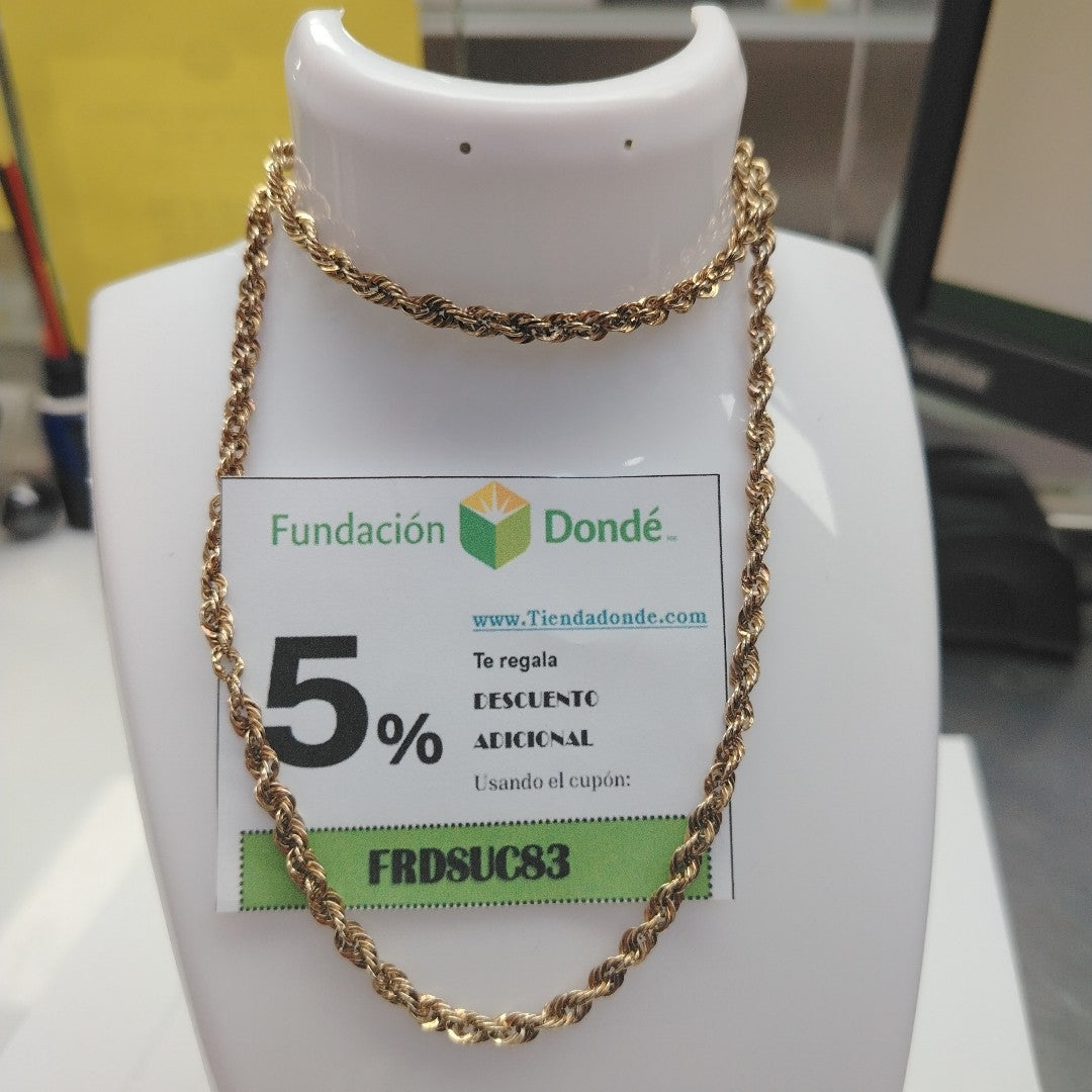 CADENA ORO 14 K 6.8 GRMS (SEMINUEVO)