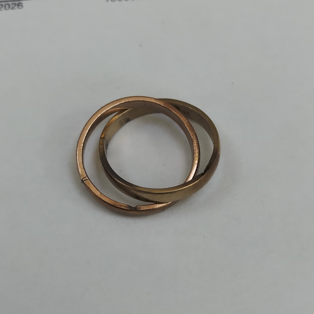 SEMANARIO DE ARGOLLAS ORO 14 K 6.5 GRMS (SEMINUEVO)