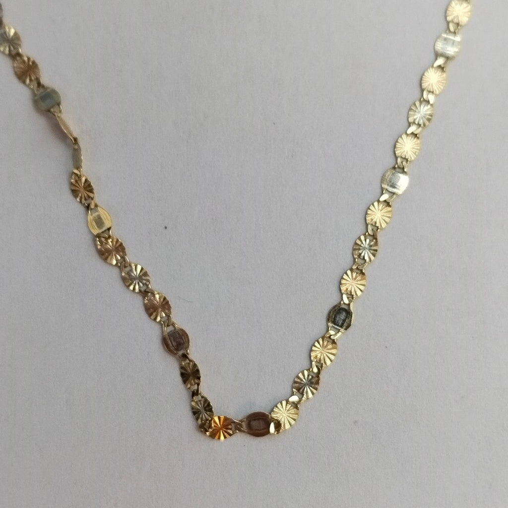 CADENA ORO,ORO COMBINADO 10 K 1,00 GRMS (SEMINUEVO)