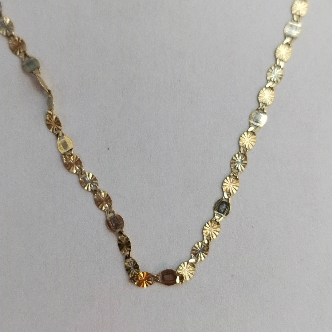 CADENA ORO,ORO COMBINADO 10 K 1,00 GRMS (SEMINUEVO)