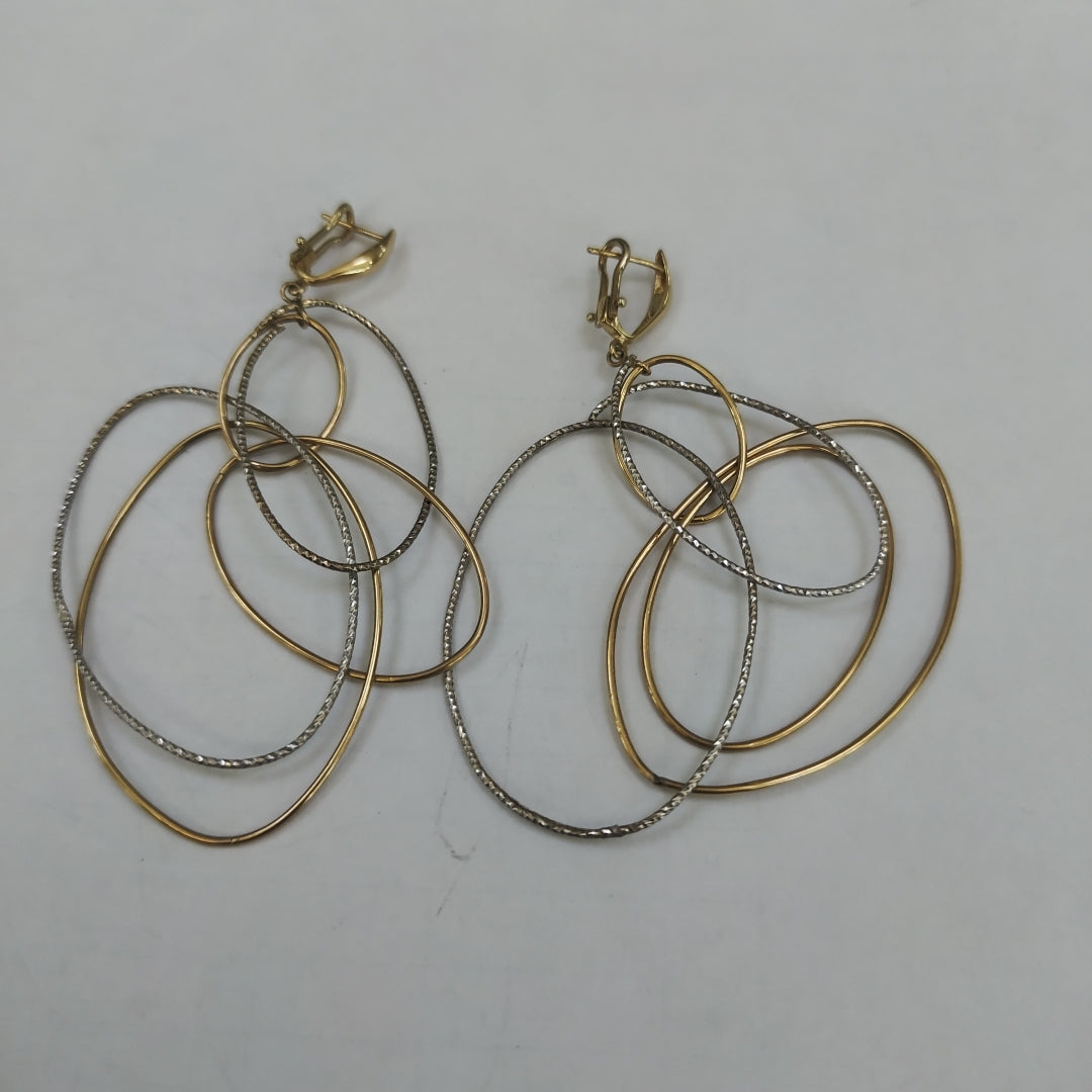 ARETES PAR ORO 14 K 4.9 GRMS (SEMINUEVO)