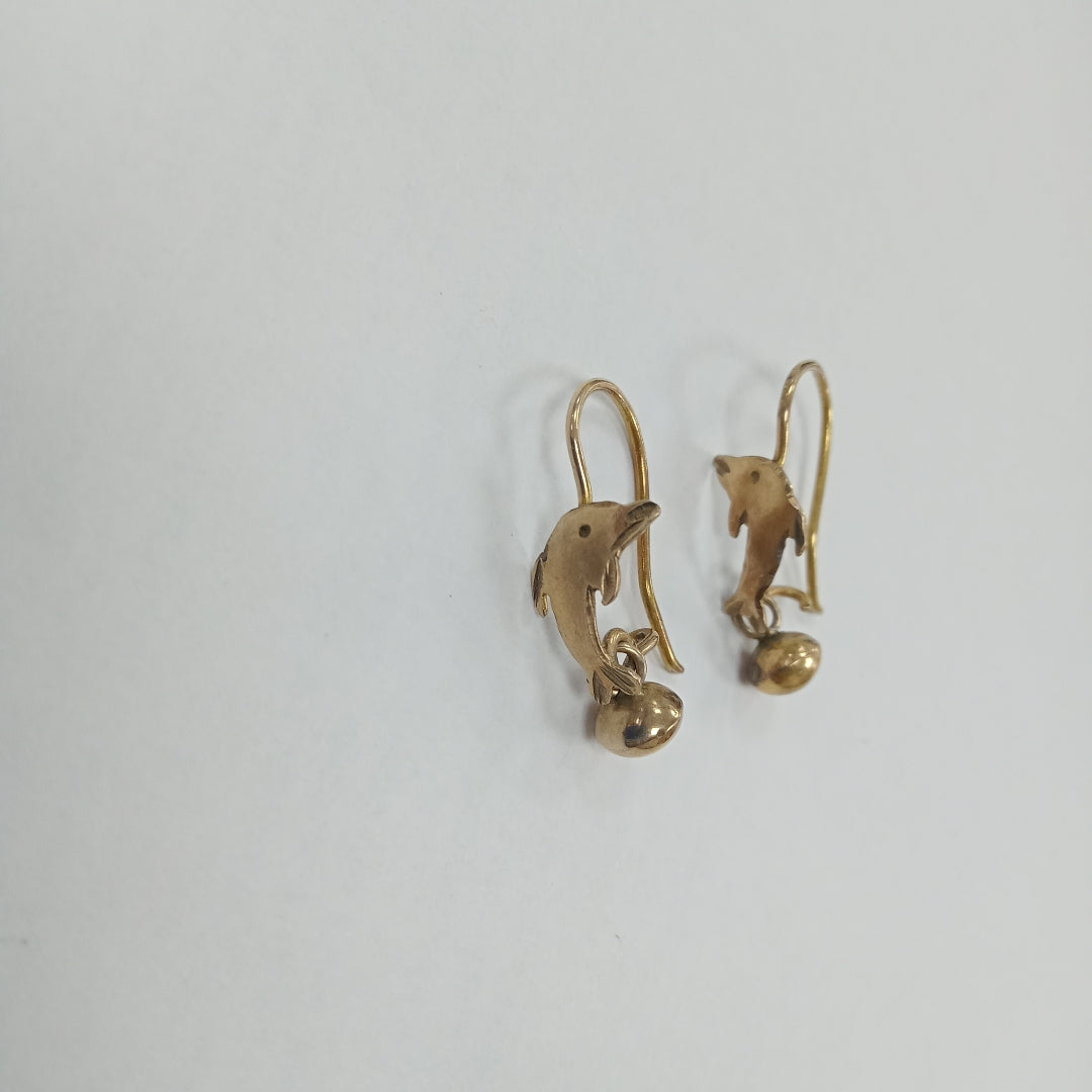 ARETES PAR ORO 8 K 1.3 GRMS (SEMINUEVO)
