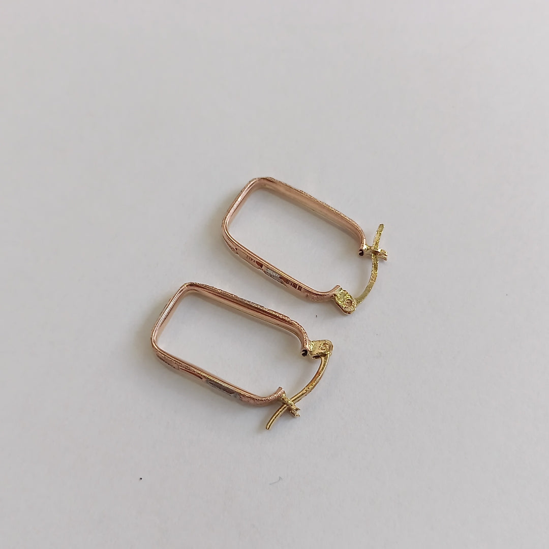 ARRACADAS PAR ORO 14 K 2 GRMS (SEMINUEVO)