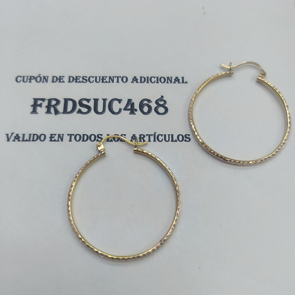 ARRACADAS PAR ORO 10 K 5,90 GRMS (SEMINUEVO)