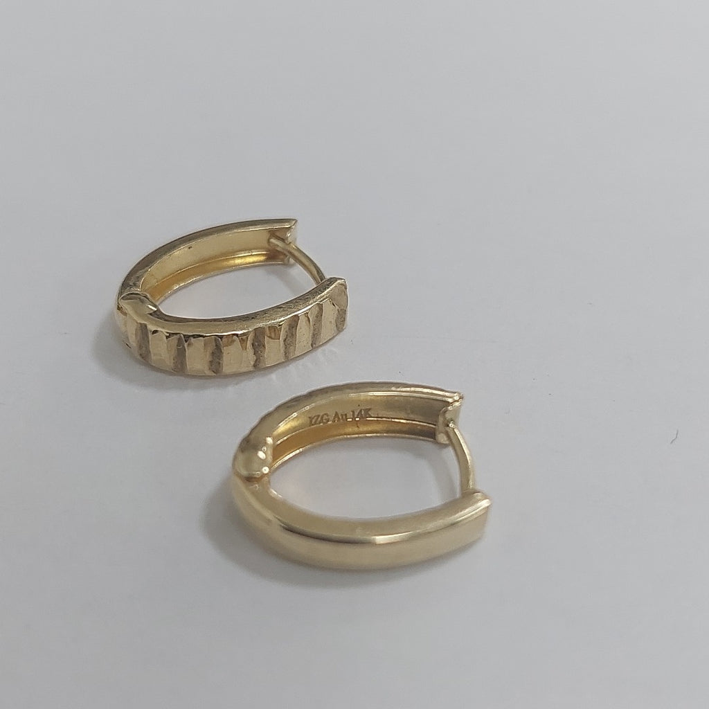 ARRACADAS PAR ORO 14 K 1.1 GRMS (SEMINUEVO)