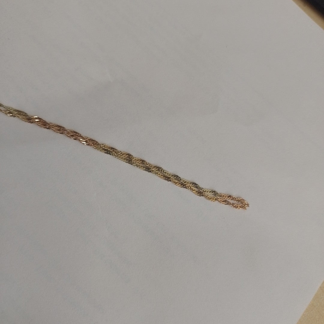 CADENA ORO, ORO COMBINADO 14 K 1.8 GRMS (SEMINUEVO)