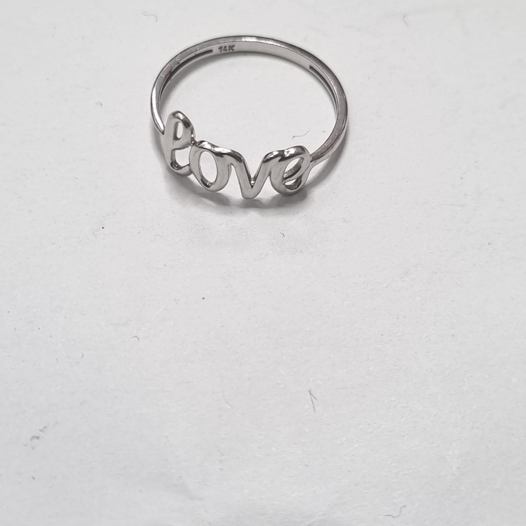 ANILLITO ORO, ORO BLANCO 14 K 1.2 GRMS (SEMINUEVO)