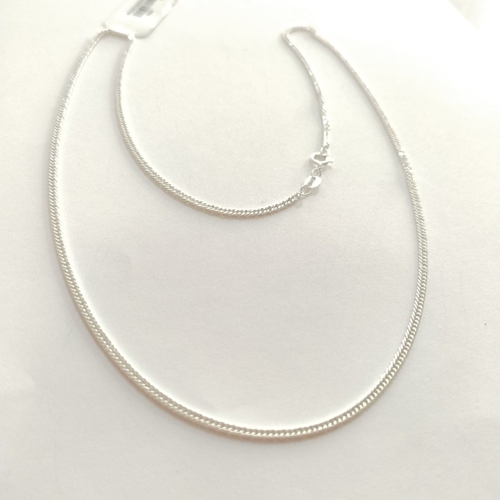 CADENA BARBADA PLATA .925 50 CM 4.22 GR (NUEVO)