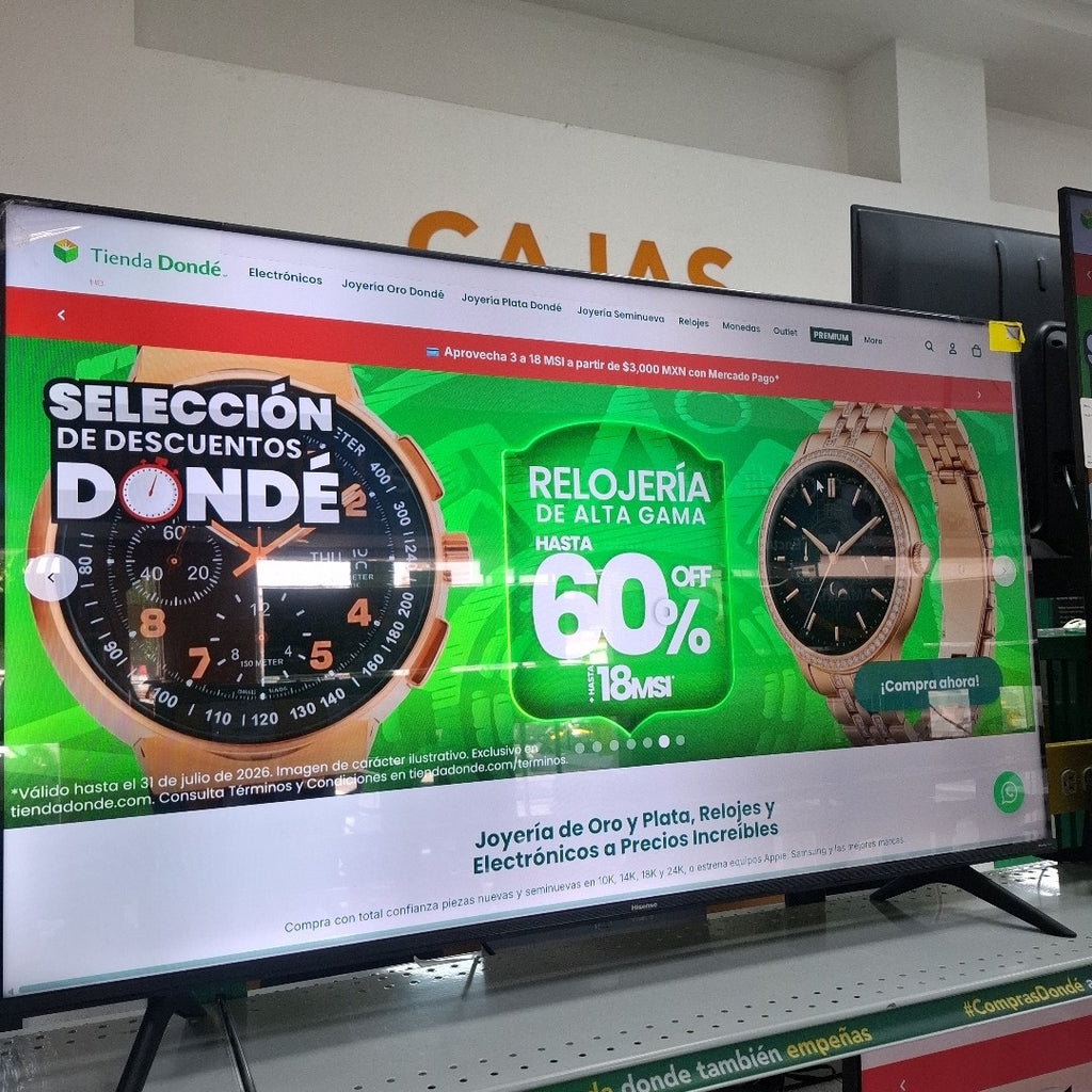PANTALLA HISENSE 50A65HV (2023) 50" LED 4K (SEMINUEVO)