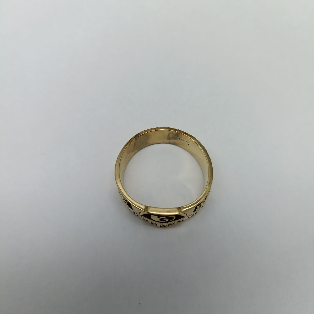 ANILLO DE GRADUACIÓN ORO 14 K 7.5 GRMS (SEMINUEVO)