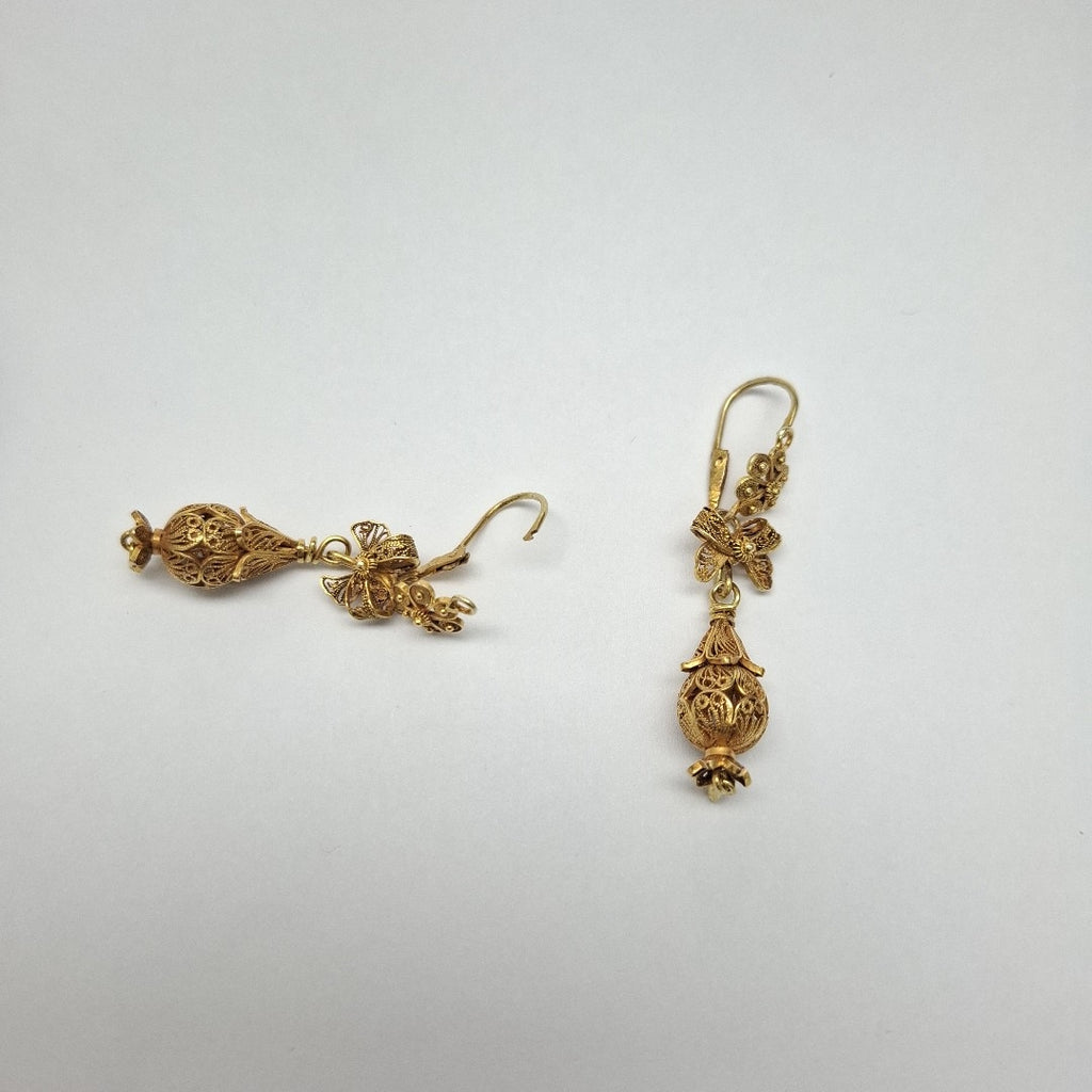 ARETES PAR ORO 10 K 7,30 GRMS (SEMINUEVO)