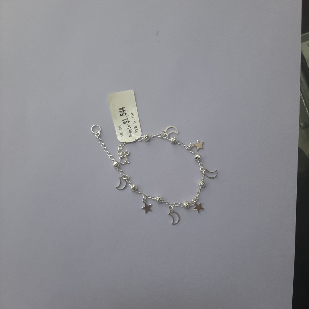 PULSERA TEJIDO TEJIDO ESPECIAL PLATA .925 18 CM 3.1 GR (NUEVO)