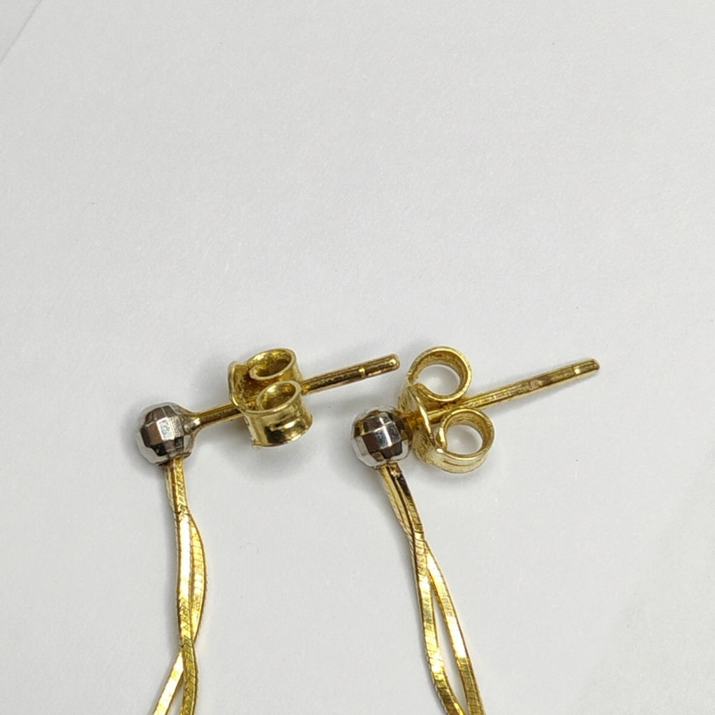BROQUELES PAR ORO COMBINADO 14 K 2.7 GRMS (SEMINUEVO)
