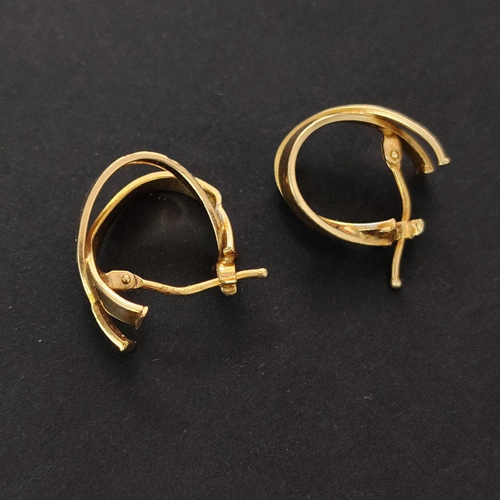 ARRACADAS PAR ORO 14 K 1.5 GRMS (SEMINUEVO)
