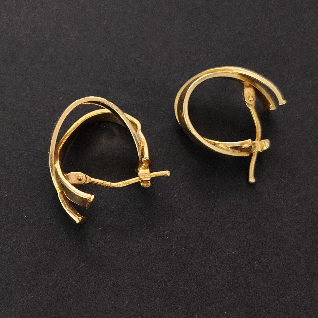 ARRACADAS PAR ORO 14 K 1.5 GRMS (SEMINUEVO)