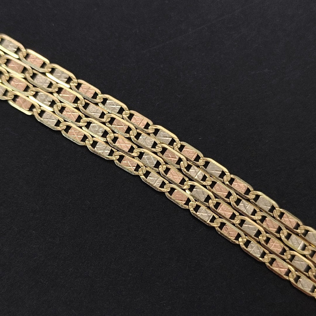 CADENA ORO COMBINADO 14 K 3 GRMS (SEMINUEVO)