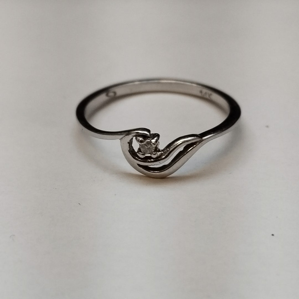 ANILLITO ORO, ORO BLANCO 14 K 1.5 GRMS (SEMINUEVO)