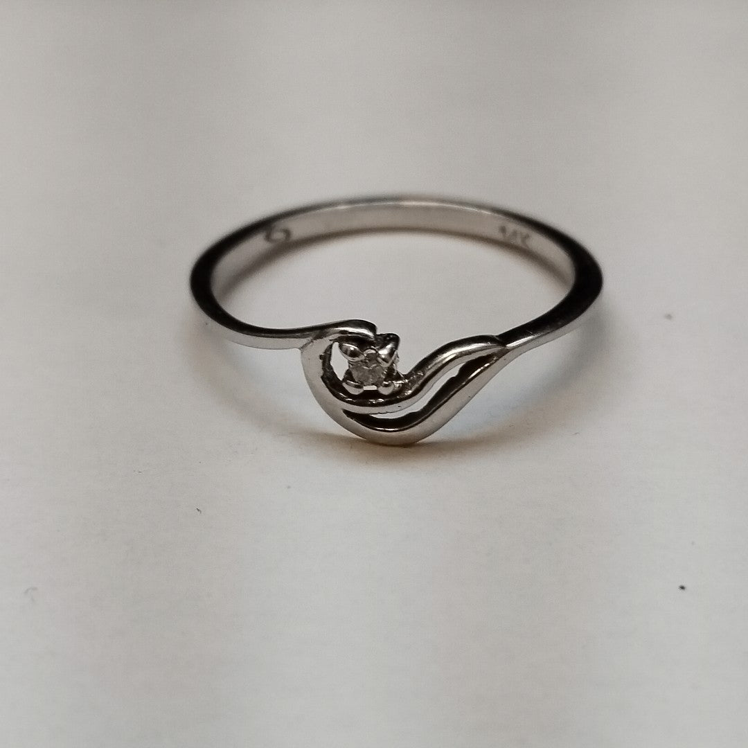 ANILLITO ORO, ORO BLANCO 14 K 1.5 GRMS (SEMINUEVO)