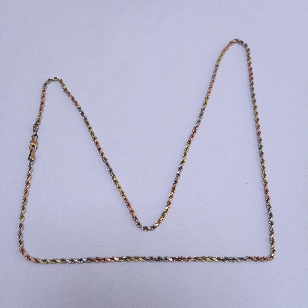 CADENA ORO COMBINADO 10 K 10.4 GRMS (SEMINUEVO)