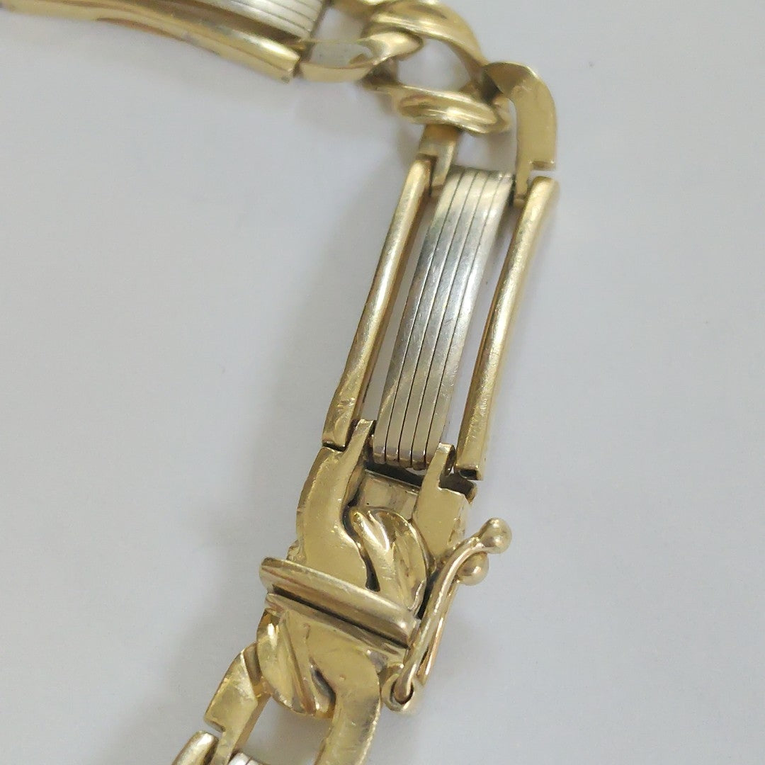 PULSERA ORO, ORO COMBINADO 14 K 23 GRMS (SEMINUEVO)