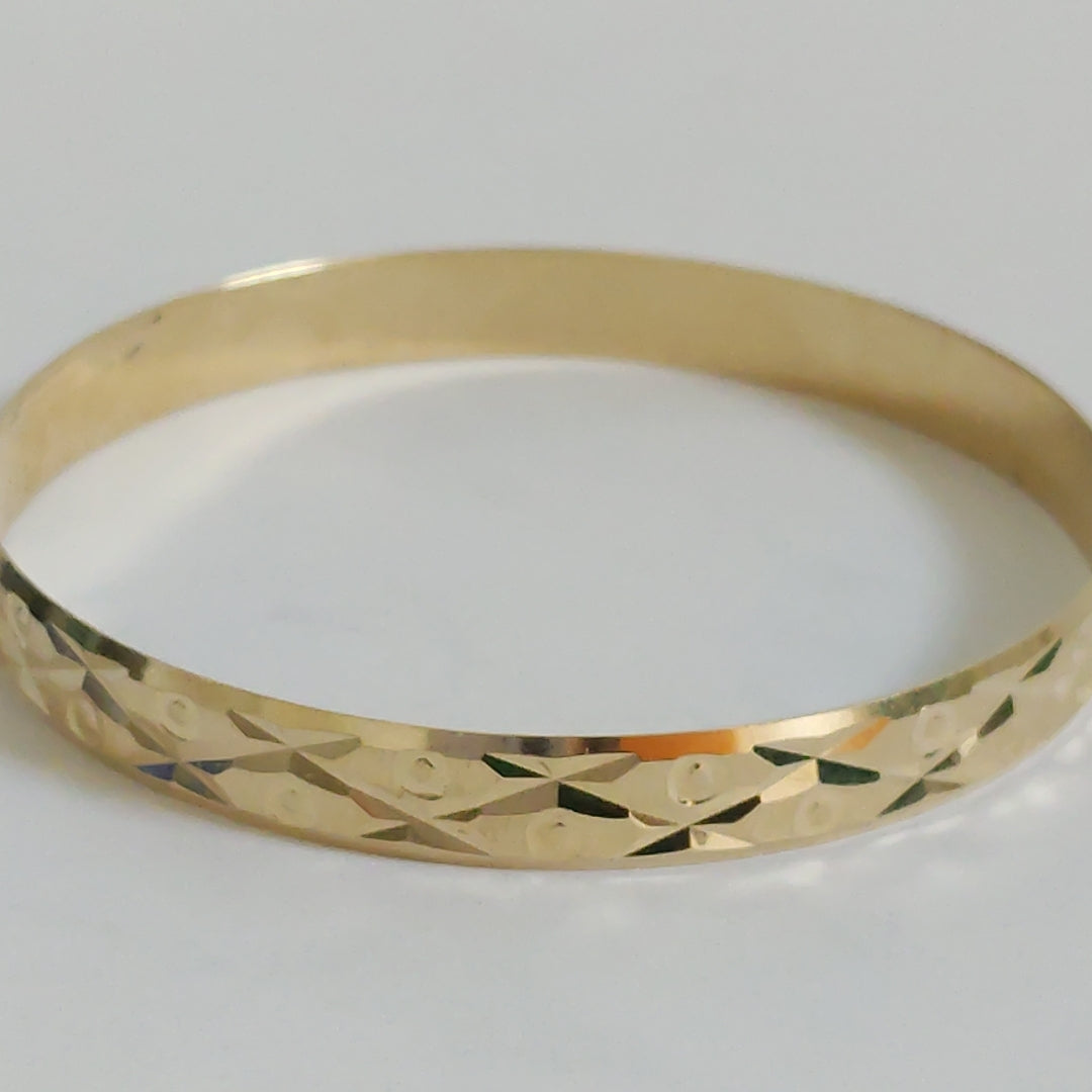 PULSERA RIGIDA ORO 14 K 7.9 GRMS (SEMINUEVO)