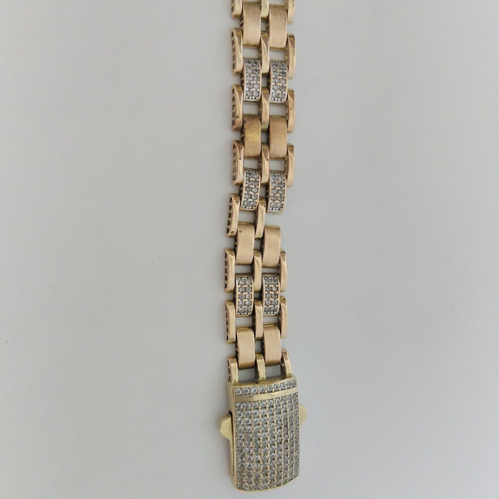 PULSERA ORO COMBINADO 10 K 19,60 GRMS (SEMINUEVO)