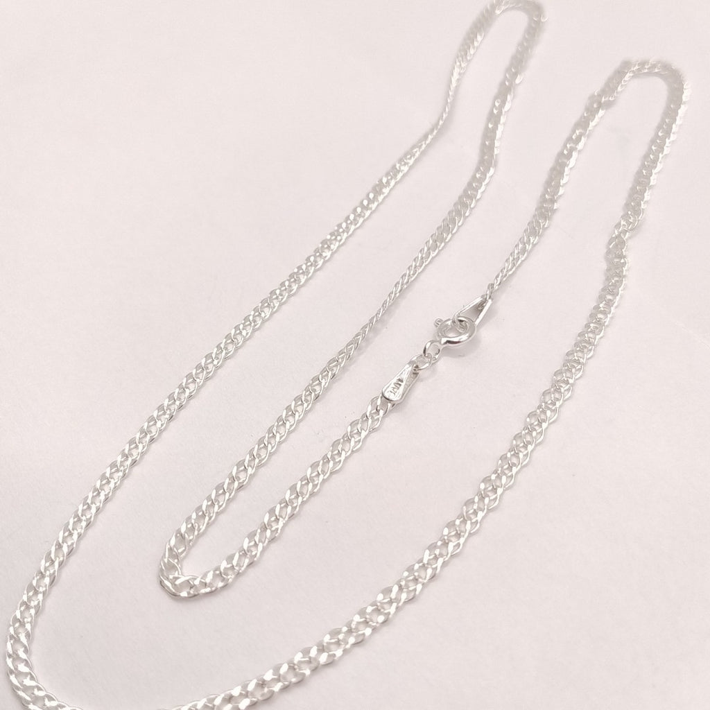 CADENA DOBLE ESLABON PLATA .925 50 CM 3.63 GR (NUEVO)