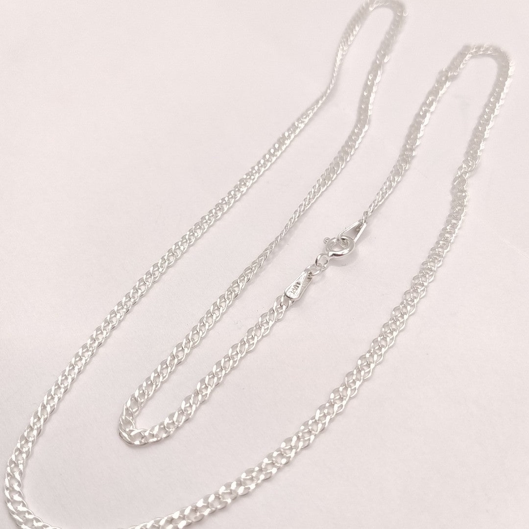 CADENA DOBLE ESLABON PLATA .925 50 CM 3.63 GR (NUEVO)